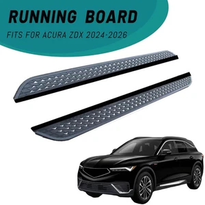 2PCS Running Boards Fits for Acura ZDX 24-26 Black Side Step Aluminium Nerf Bar - Picture 1 of 10