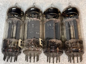 4- Amperex 7119 / E182CC Vacuum Tubes TV7 Tested Strong Closley Matched Quad - Picture 1 of 3