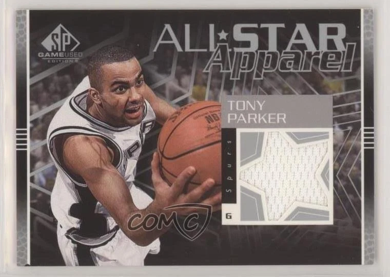 2003-04 SP Game Used All-Star Apparel Tony Parker #TP-AS HOF - Image 1 of 2