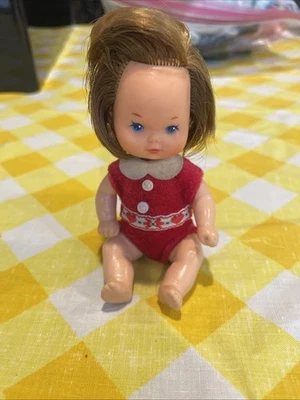 VTG Mattel Barbie Heart Family Baby Doll Brunette Clothes - Image 1 of 4