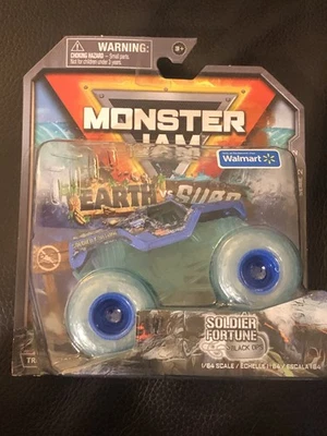 Monster Jam Earth Vs Surf  Soldier Fortune Black Ops Walmart Exclusive NEW 1/64 - Image 1 of 3