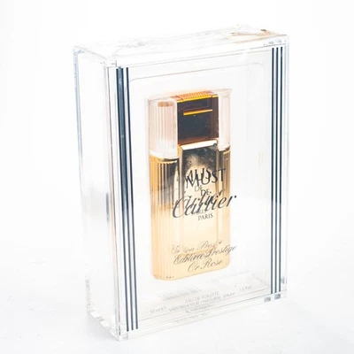 Must de Cartier туалетная вода 1,7 унц издание престиж розовое золото винтажный EdT новый - Изображение 1 из 3