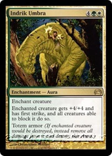 INDRIK UMBRA Planechase 2012 MTG Gold Enchantment — Aura RARE - Image 1 of 1