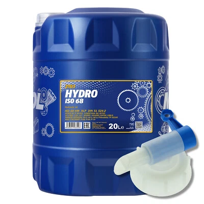 20 (1x20) Liter MANNOL Hydro ISO HLP 68 Hydrauliköl mit Auslaufhahn