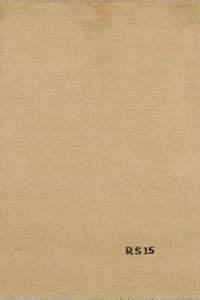 Handmade Gabbeh Solid Design Wool Modern Rug - Light Gold" 3x4 ft - Picture 1 of 12