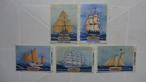 LOT IMAGE AUTOCOLLANTE YAHOURT NOVA CAMEMBERT KERGALL NAVIRE VOILIER - Picture 1 of 2