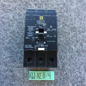 SQUARE D EDB34025 25 Amp 480 Volt Bolt On 3P Circuit Breaker (Fast Shipping) - Picture 1 of 13