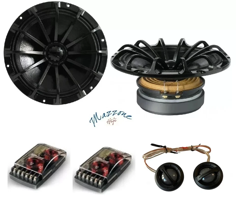 PHONOCAR 02807 KIT 2 VIE WOOFER TW CROSSOVER HI TECH MAGICO LOUD SPEAKERS AUTO - Immagine 1 di 4