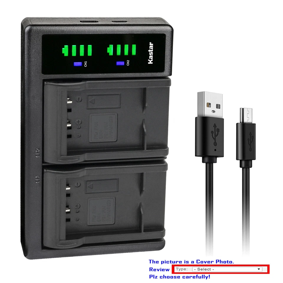 Зарядное устройство USB Kastar аккумулятор LTD2 для цифрового фотоаппарата Leica BP-DC8 DC8E и Leica X1 - Изображение 1 из 4