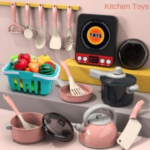 Play Kitchen Accessories Set Toy for Toddler Pretend Food Cooking Playset Toys - Picture 1 of 17
