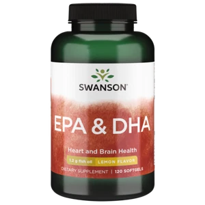 Swanson Epa and Dha - Lemon Flavor 120 Softgels - Picture 1 of 6
