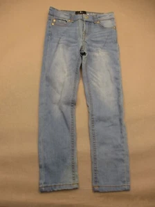 7 For All Mankind Size 6 Girls Blue Cotton Blend Stretch Pocket Skinny Jeans 162 - Picture 1 of 8