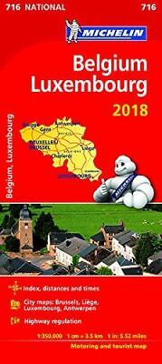 Belgium & Luxembourg 2018 National Map 716 • 2.49£