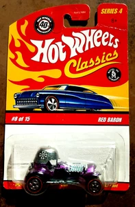 Hot wheels classics series 4 Red Baron 8 Of 15 Purple Die Cast - Picture 1 of 3