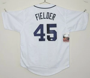 CECIL FIELDER SIGNED AUTO NEW YORK YANKEES WHITE JERSEY JSA AUTOGRAPHED - Picture 1 of 2