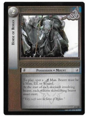 2002 Decipher Lord of the Rings CCG The Two Towers Horse of Rohan 4C283 Unplayed - Image 1 of 4