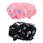 2 Pcs Double Layer Waterproof Shower Cap Womens Caps Bathing for Make up