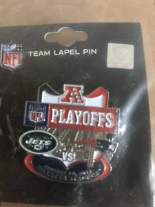 NEW YORK JETS NEW ENGLAND PATRIOTS AFC DIVISIONAL PLAYOFF GAME PIN 1/16 SANCHEZ - Picture 1 of 1