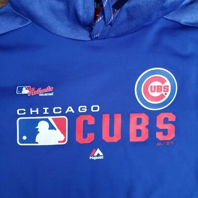 NEW Majestic Authentic Collection Men's Chicago Cubs MLB Hoodie Sweatshirt - 2XL - Image 1 of 4