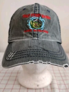Tracy Ferry Marina Lake Norfork Trucker Cap Hat Gray Mens Adjustable Embroidered - Picture 1 of 6