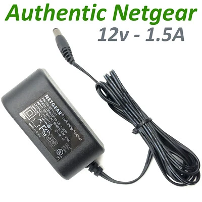 Genuine Netgear AC/DC Adapter 12V for Netgear WAX202 WiFi 6 Gigabit Router OEM - Image 1 of 4