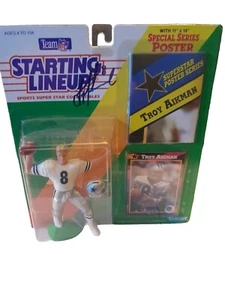 1992 Starting Lineup TROY AIKMAN SIGNED Autogramm Figur NFL Dallas Cowboys - Bild 1 von 12