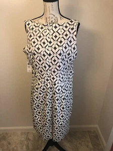 Robbie Bee Gray & White Size 16 Dress - Picture 1 of 10