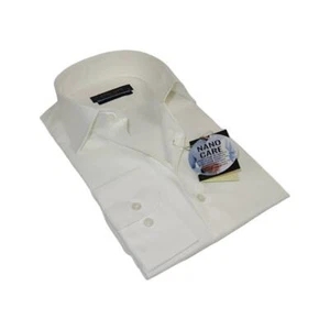 Camisa de vestir para hombre ENZO PARK Turquía algodón suave resistente a las arrugas Enzo4 marfil - Imagen 1 de 10
