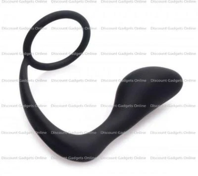 Explorer II Prostate Stimulator & Cock Ring Black Massager P-Spot Anal Sex Toy - Image 1 of 4