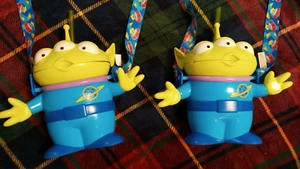 Pair of Disney Parks Pixar Toy Story Little Green Men Alien Cups - Clean - Picture 1 of 22