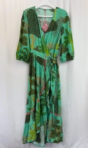 NWT Powder Wrap Dress Sz L SO Pretty! - Picture 1 of 9