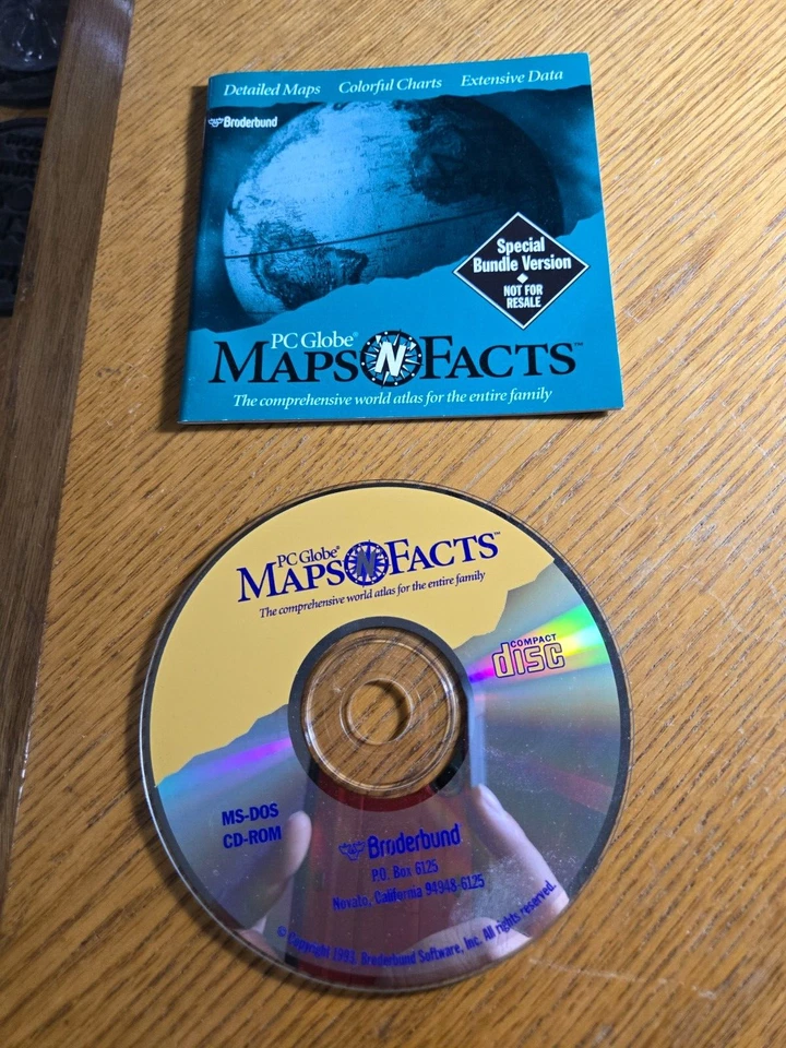 PC Globe Maps N Facts MPC Windows/ Macintosh Broderbund CD-ROM - Image 1 of 1