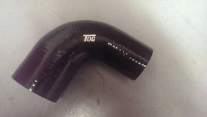 TOG 2-2.5 INCH 51-63MM 90 DEGREE SILICONE HOSE REDUCER BEND ELBOW BLACK-125MM - Picture 1 of 1