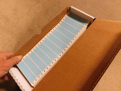 Compulabel® 112601 Light Blue Continuous Address Labels 3-1/2 x 15/16" 2500 - Image 1 of 3