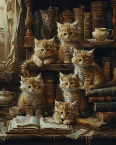 Diversas obras maestras maullido 8x10 impresiones de arte para gatos bellas artes felinas 21700725 - Imagen 1 de 1