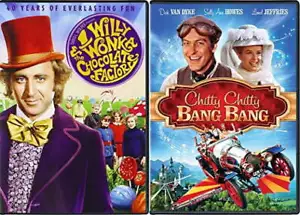 Chitty Chitty Bang Bang & Willy Wonka & Chocolate Factory DVD New - Picture 1 of 1