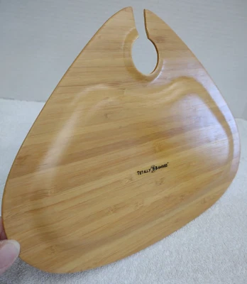 Полностью бамбуковая закусочная тарелка треугольная для кондитерских лошадей D'Oeuvres держатель для винных бокалов - Изображение 1 из 4