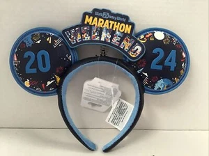 2024 Walt Disney World RunDisney Marathon Wochenende Minnie Ohr Stirnband Neu mit Etikett - Bild 1 von 6