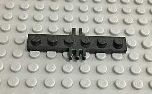 LEGO Black Hinge Plate 1x6 with 2 and 3 Fingers on Sides Part 4507 - Picture 1 of 1