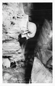 Postkarte ODER: RPPC Paul Bunyan, Oregon Caves, Oregon, unverpostet - Bild 1 von 2