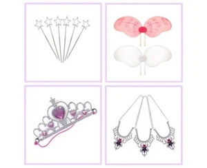 Feenflügel / Prinzessin Krone / Engel Stab / Halskette ~ Mädchen Party Tasche Füllung  - Bild 1 von 6