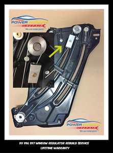 2006-2012 Porsche 911 Rear Window Regulator Rebuild Service - Lifetime Warranty - Picture 1 of 4
