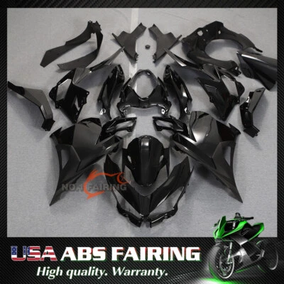 Kit de carenado negro brillante para KAWASAKI Ninja400 2018 2019 2020 23 Ninja 400 Shell Foto 1 de 4