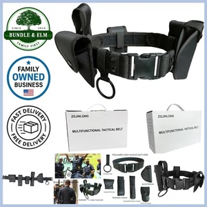 Tactical Nylon Duty Belt 6pcs Modular Security Guard Police Military Equipment - Picture 1 of 9