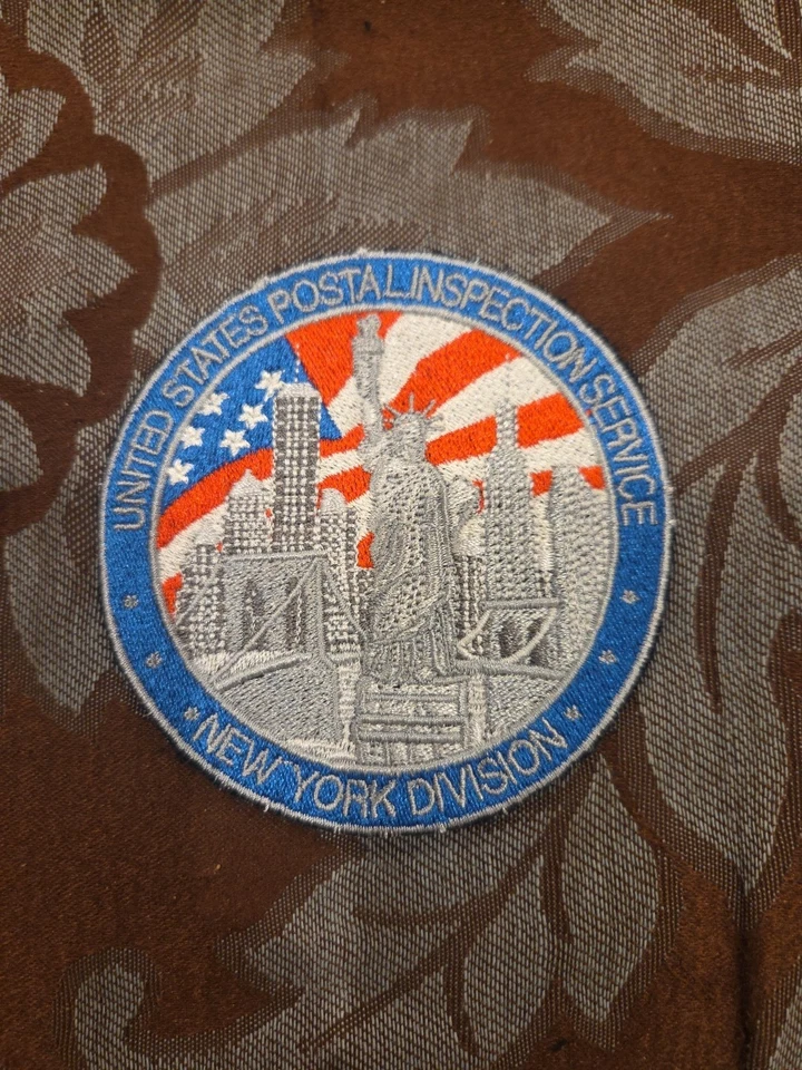 U. S POSTAL INSPECTION SERVICE NEW YORK DIVISION PATCH RARE USPIS USPS - Image 1 of 1