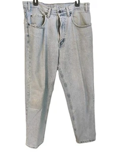 Vintage 80s Mens 35/30 Gap Denim Easy Fit Made In US Jeans Thrashed Fade Grunge - Picture 1 of 24