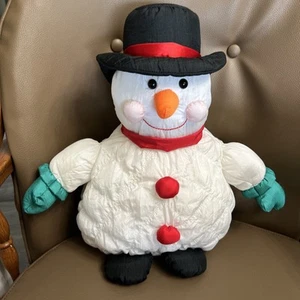 (#402) Vintage Dan Dee Puffalump Nylon Plüsch Schneemann Spielzeug 16 Zoll - Bild 1 von 13
