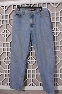 Pantalones de mezclilla vintage Chaps Ralph Lauren para hombre 34 lavado medio claro resistentes 34x30 - Imagen 1 de 24