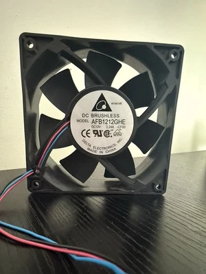 Delta Electronics DC Brushless Fan AFB1212GHE-CF00 120mmx38mm 12V 3.24A - Image 1 of 3