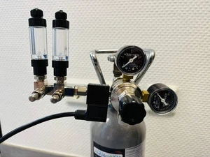 CO2 Druckminderer Profi Mehrweg MVR Twin Blasenzähler Verteiler (1122) - Bild 1 von 2